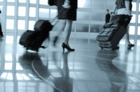 Flight Attendants In The Airport